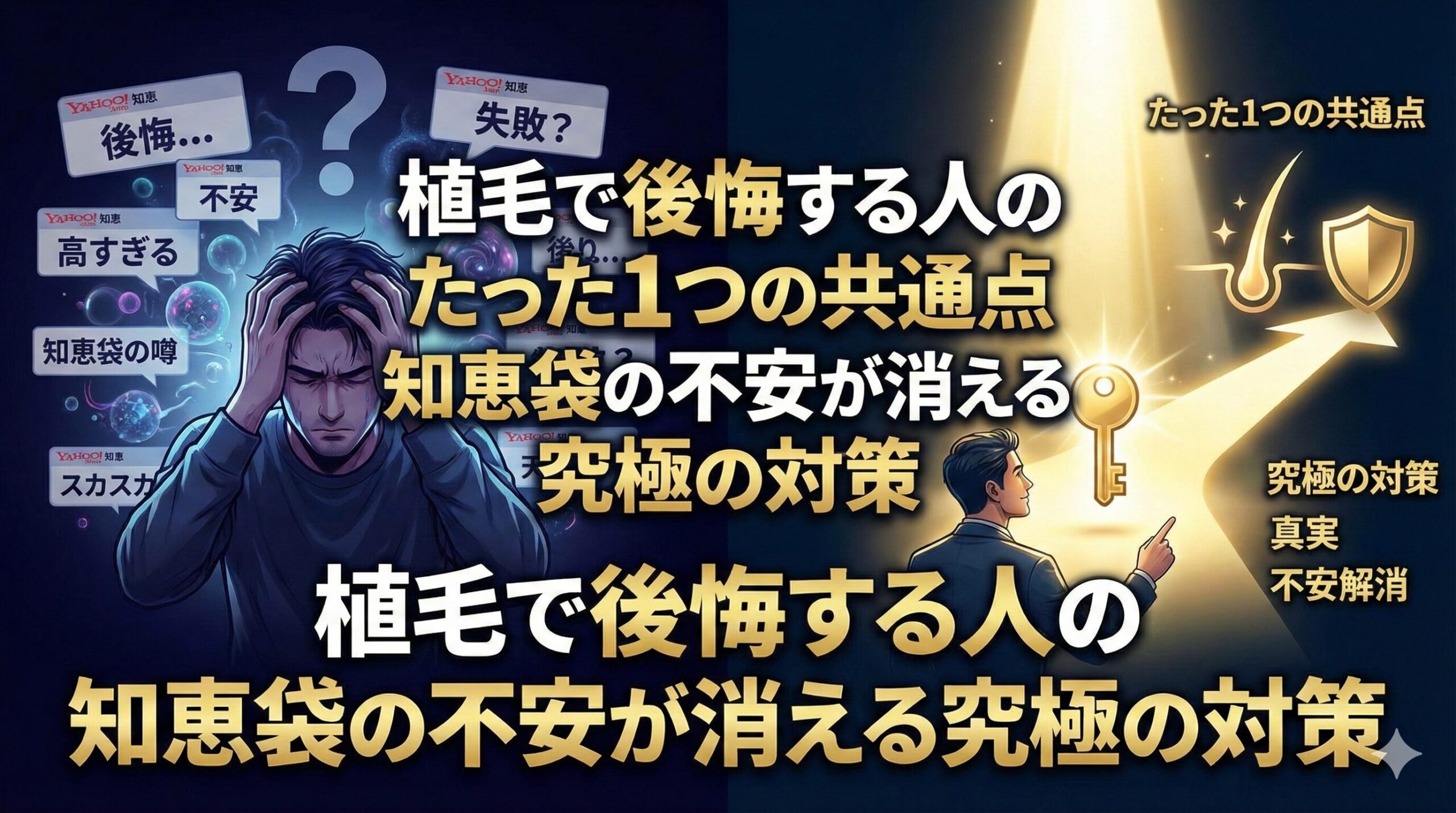 植毛で後悔する人のたった1つの共通点｜知恵袋の不安が消える究極の対策
